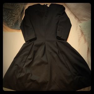 Pleated Black Dress